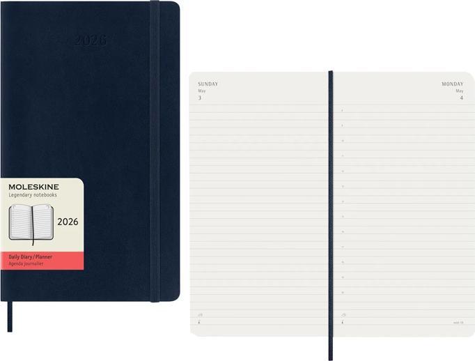 Actual product image Moleskine TAKA 2026 LG SC Saphir (A5, Large 13x21, 1 day / 1 page)