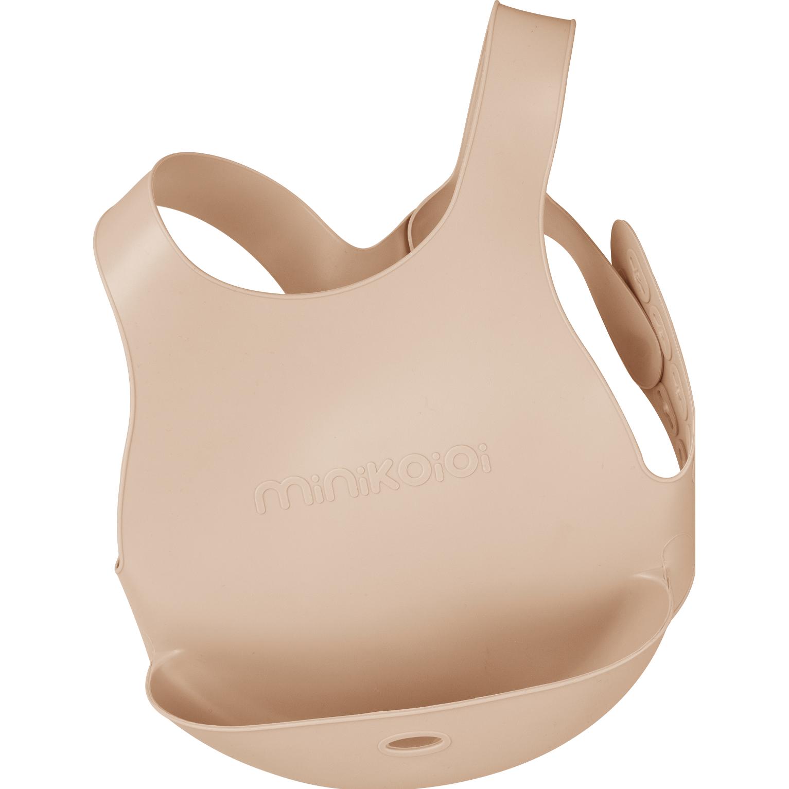 Thumbnail - Minikoioi, Lätzchen, silicone bib FLEXI, Bubble brownish yellow, 101020009 (6 Monate)