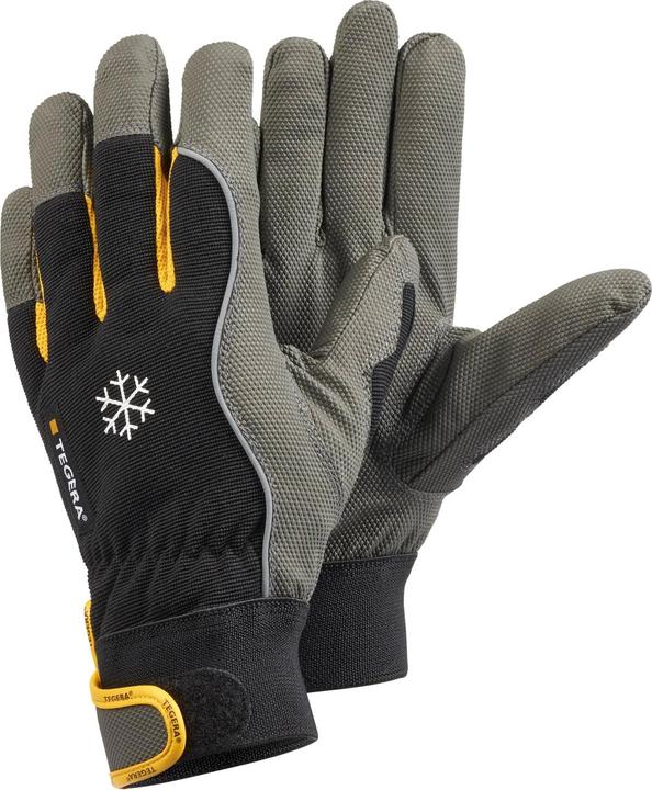 Actual product image Tegera Ejendals 9122, Workshop gloves, Black, Grey, Yellow, Adult, Adult, Scratch resistant, Nylon (11)