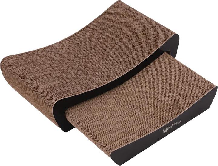 M-Pets My Scratchy Kansas Katzenkratzbrett Pappe (2erPack) (Braun)