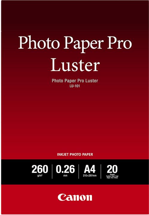 Produktbild Canon LU-101 Pro Luster (260 g/m², A4, 20 Stk.)