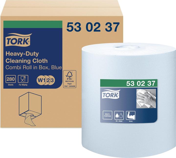 Actual product image Tork HD Cleaning Cloth Blue 1x106 (1 x)