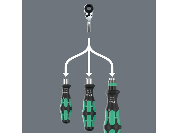 Actual product image Wera 8011 Zyklop Mini 4, 1/4x50.0 (1/4")