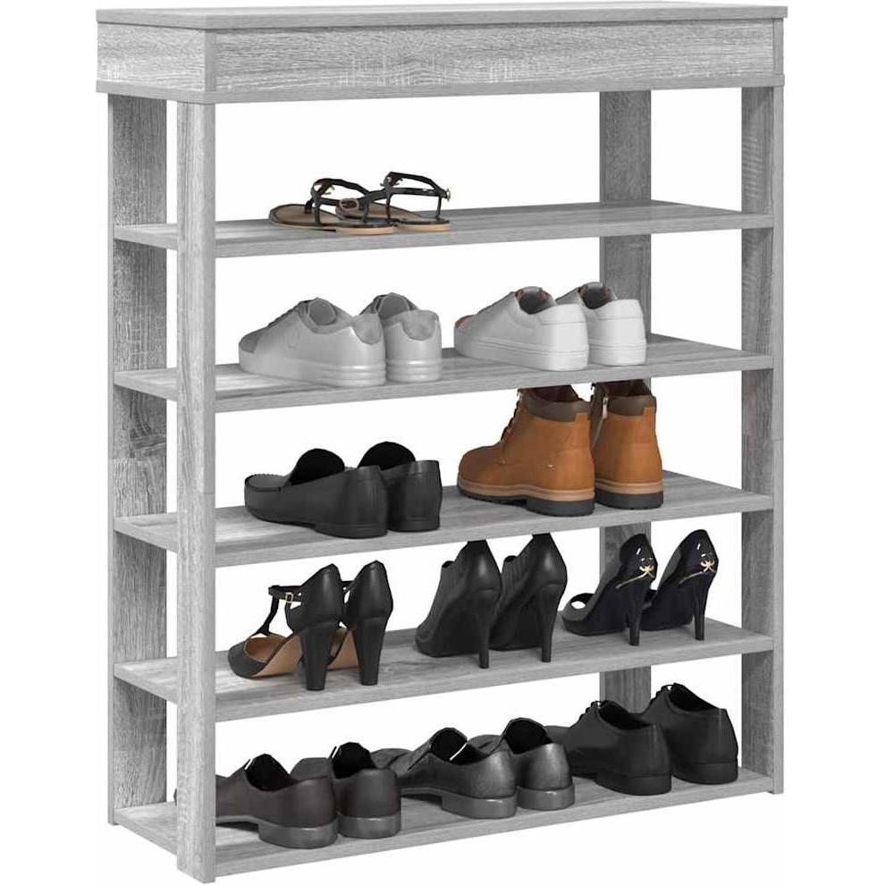 Thumbnail - VidaXL, Schuhschrank, Schuhregal Grau Sonoma 80x30x98 cm Holzwerkstoff
