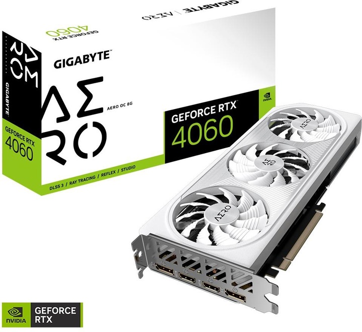 Actual product image Gigabyte GeForce RTX 4060 AERO OC (8 GB)