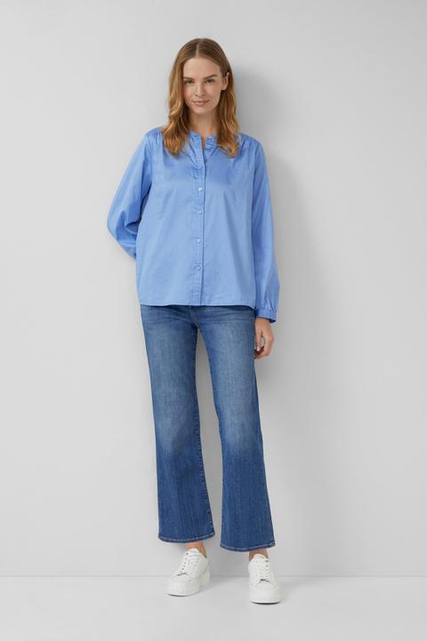 Immagine prodotto s.Oliver Bluse Stehkragen-Bluse aus leichtem Baumwoll-Satin (42)