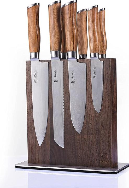 Produktbild Zayiko Nussbaum Magnetischer Messerblock