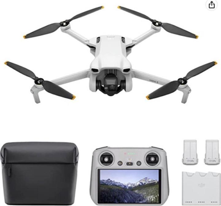 Image du produit DJI Mini 3 avec contrôleur RC et Fly More Combo (38 min, 248 g, 48 Mpx)