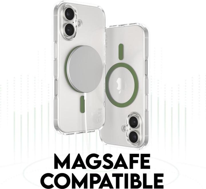 Actual product image PanzerGlass CARE Flagship Case Urban Combat w. Green MagSafe iPhone '24 6.1" (Apple iPhone 16)