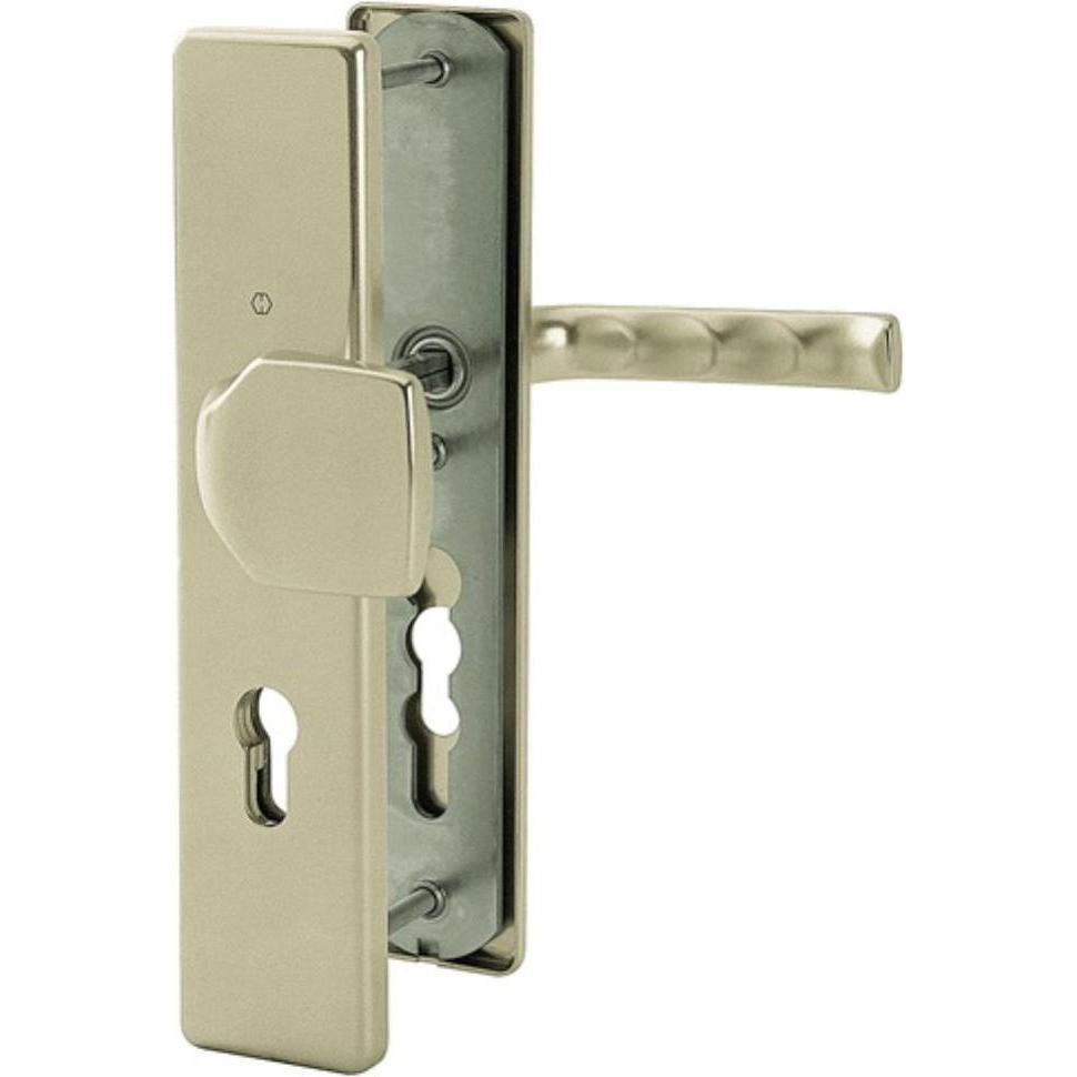 Hoppe, Türgriff + Fenstergriff, Schutzgarnitur London 113/2221/2210 Aluminium F4 92 mm 67-72 mm (Türgriff)