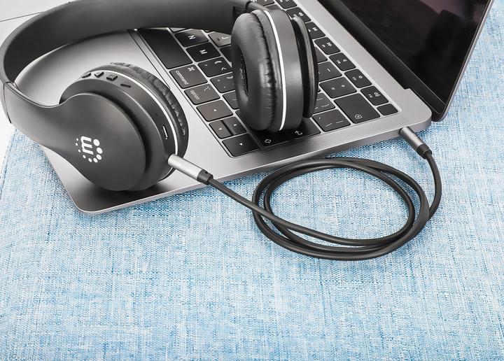 Produktbild Manhattan Audiokabel Aux Klinke Stecker (2 m, 3.5mm Klinke (AUX))
