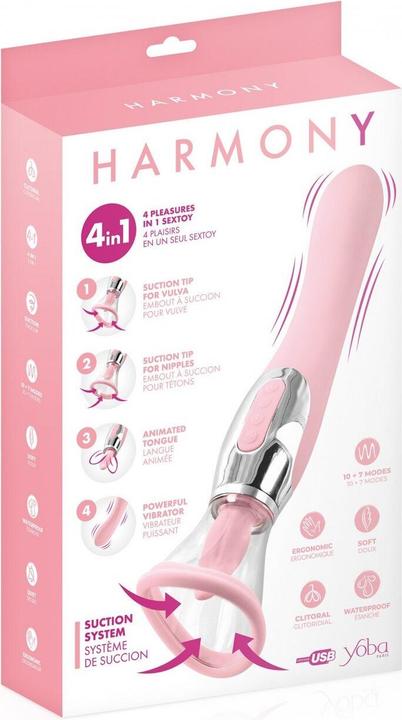 Produktbild Yoba Stimulateur 4 en 1 Harmony rose -