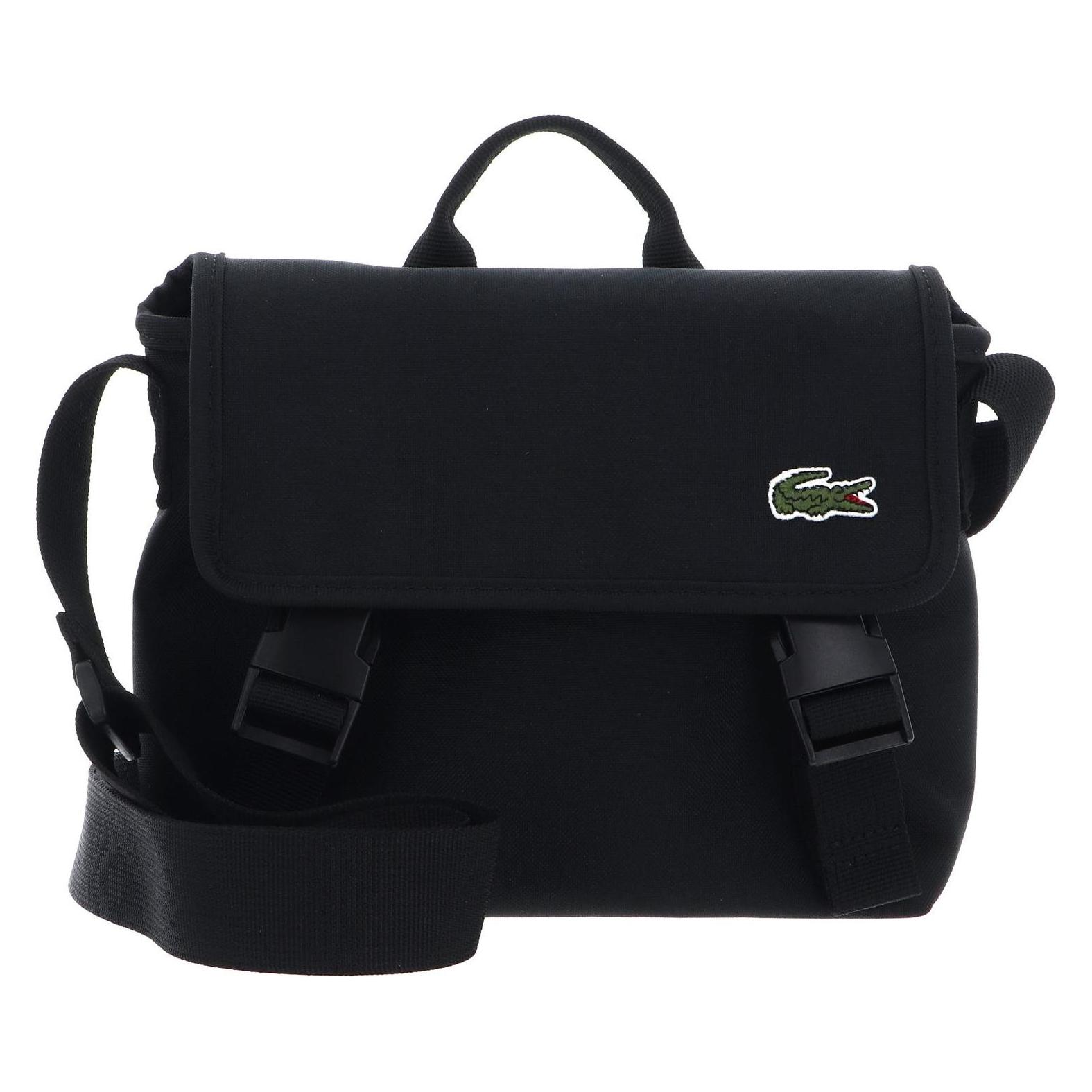 Lacoste, Unisex, Handtasche, Slim Messenger Bag, Schwarz
