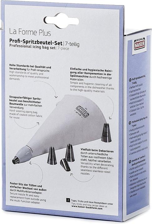 Actual product image Kaiser Profi Set Perfect (Piping bag set, 500 ml)