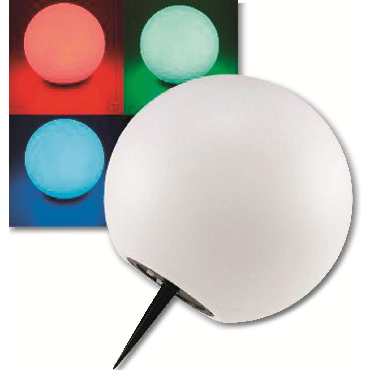 Thumbnail - Chilitec, Gartenbeleuchtung, Solar LED-Kugelleuchte, Ø25 cm, RGB (IP44)