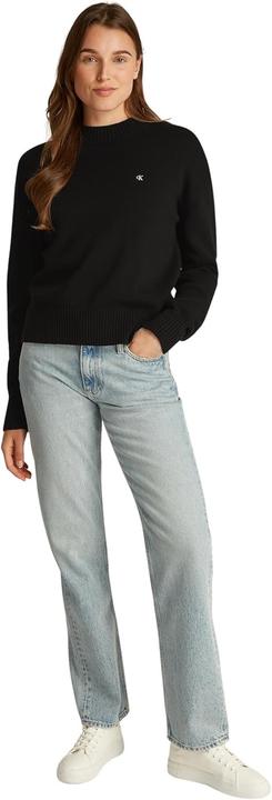 Actual product image Calvin Klein Monogram Embroidered Crewneck Sweater Pullover (XS)