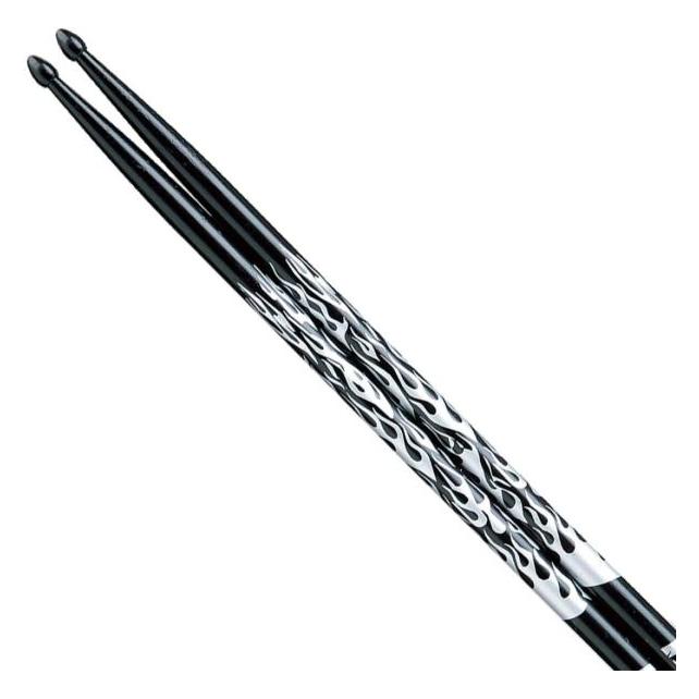 Tama 5A-F-Bs Drumsticks Japan Oak Silver Fire (Schlagzeug), Drumsticks + Schlägel, Schwarz