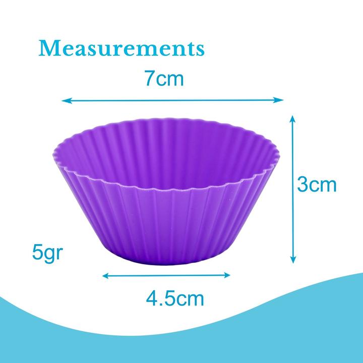 Actual product image Intirilife 24 Stück Silikon Muffinformen (4.50 cm)