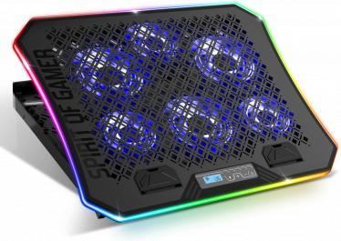 Actual product image Spirit Of Gamer Cooling Pad RGB Airblade 1200 Juodas