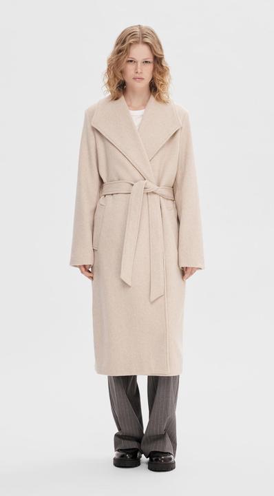 Actual product image Selected Femme Belted wool coat