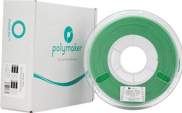 Actual product image Polymaker PolyLite PETG - Green - 1.75mm (PETG, 1.75 mm, 1000 g, Green)