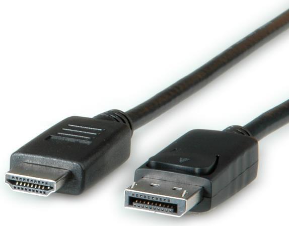Produktbild Roline DisplayPort — HDMI (Typ A) (2 m, DisplayPort, HDMI, 1.2)