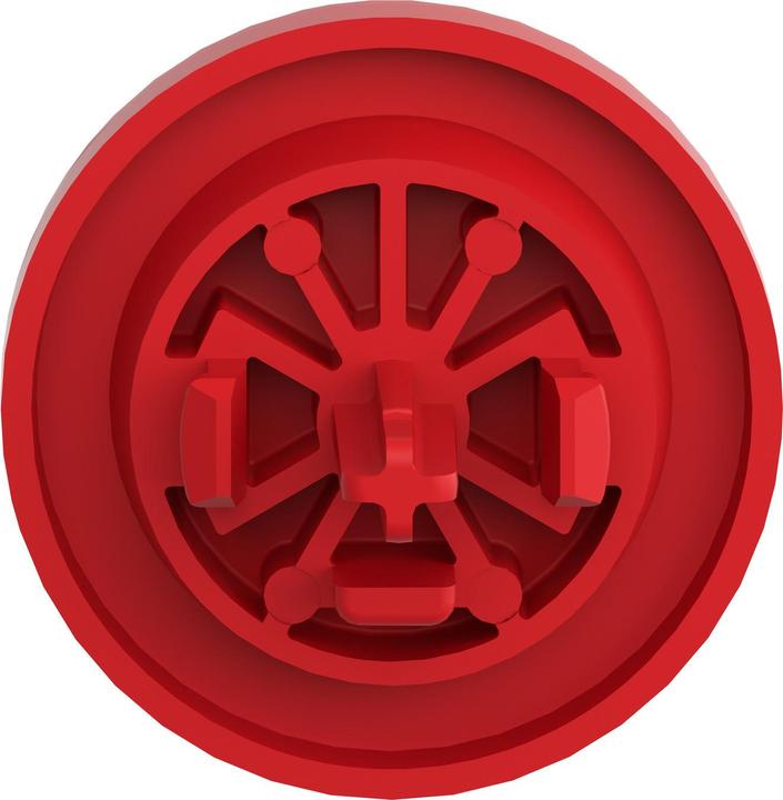 Actual product image Schneider Electric red plain cap for flush PUSHBUTTON