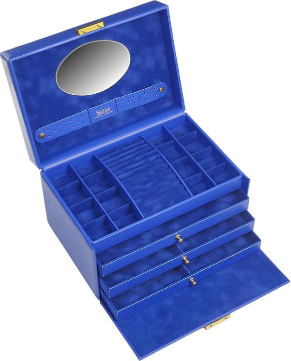 Produktbild Sacher 74.519.561515 - Schmuckkasten Karen colisimo blau Vollrindleder