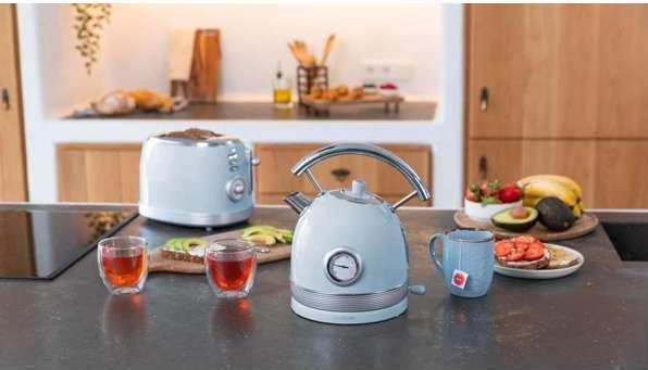 Produktbild Cecotec Elektrischer Wasserkocher ThermoSense 420 Light Blue (1.80 l)