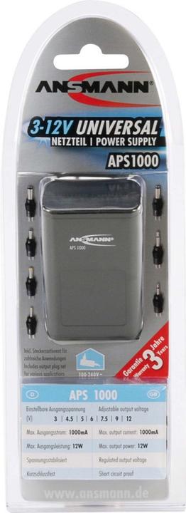 Actual product image Ansmann APS 1000 NEW max. 12 W