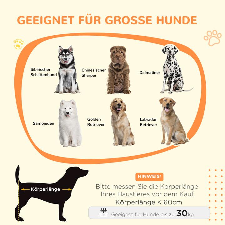 Immagine prodotto PawHut Hundekäfig Spanplatte, Stahl Weiss (Cuccia per cani)