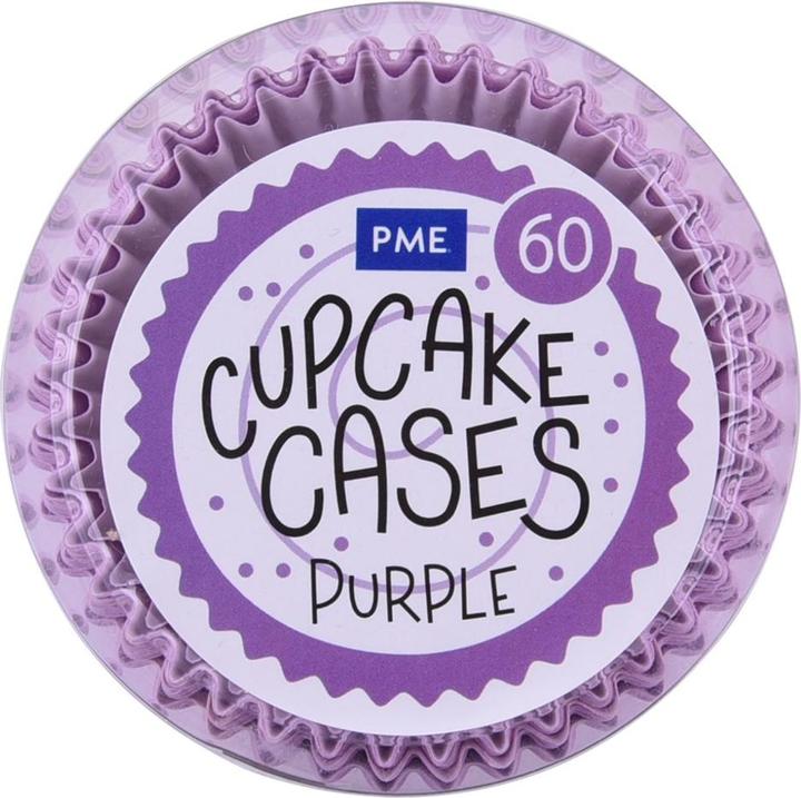 Produktbild PME Cupcake Backform Violett, 60 Stück (5 cm)