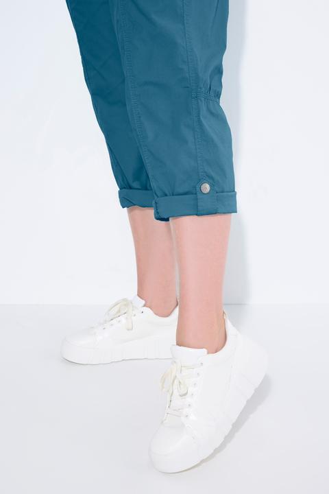 Immagine prodotto Ulla Popken Pantaloni cargo a 7/8 con linguetta per risvolto e cintura comoda (62)