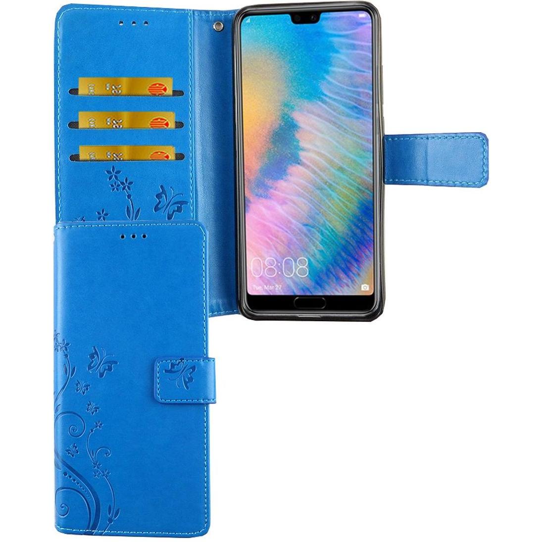 Thumbnail - König Design Hülle Handy Schutz für Huawei P20 Case Cover Tasche Wallet Etui Handyhülle Neu (Cubot P20), Smartphone Hüll...