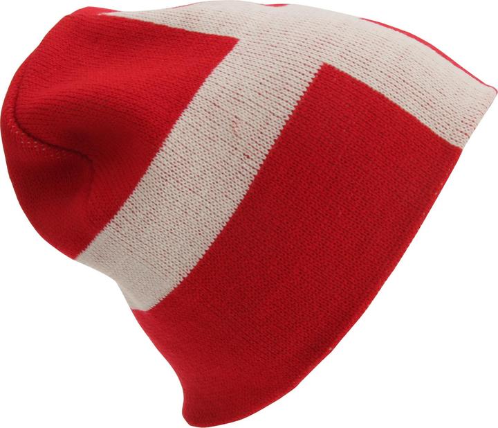 Actual product image Universal Textiles Denmark flag design winter hat (One size)
