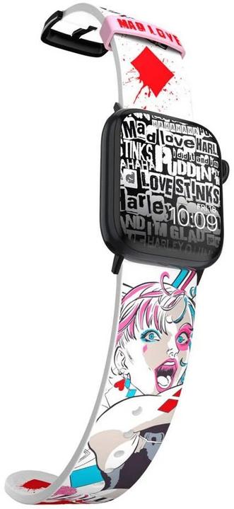 Immagine prodotto Moby Fox Bracciale Smartwatch Harley Quinn Mad Love 22 mm (22 mm, Silicone, Acciaio inossidabile, Apple Watch)