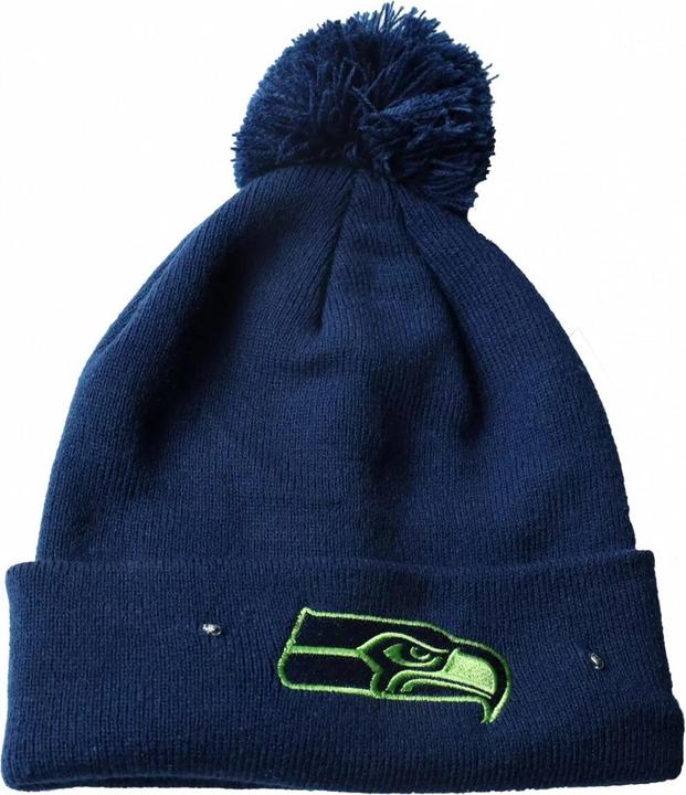 Produktbild Foco Seattle Seahawks - NFL - Pudelmütze (Beanie) mit blinkenden LEDs - Navy Blau
