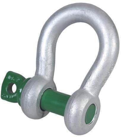 Actual product image SpanSet Shackle Green Pin