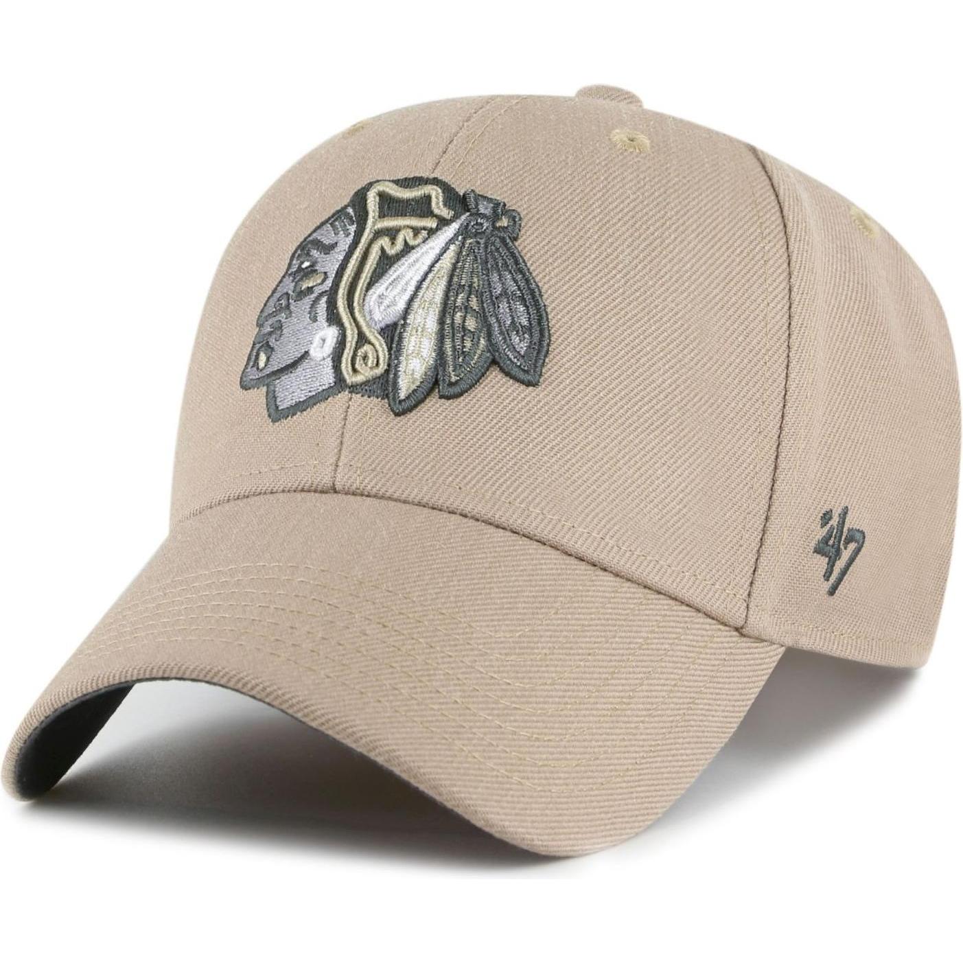 47 Brand, Herren, Cap, Curved Snapback Cap NHL Vintage Chicago Blackhawks, Beige