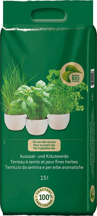 Migros-Bio Garden Semina e terreno erboso (15 l, Terriccio senza torba)