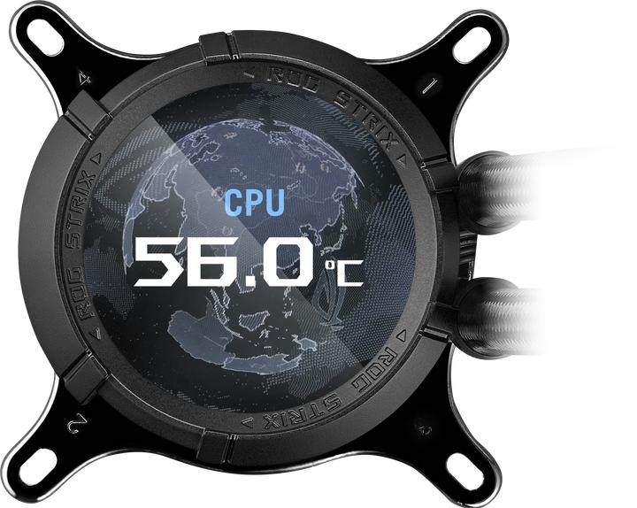 Actual product image ASUS ROG STRIX LC III 360 ARGB LCD (schwarz)