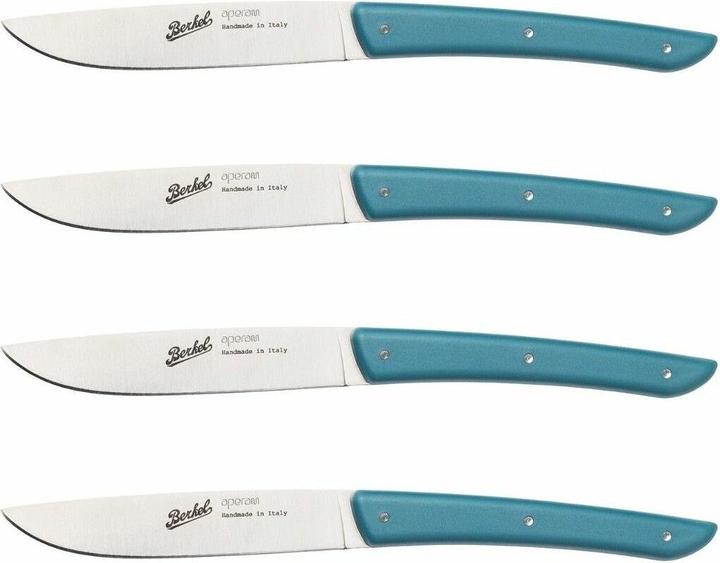 Immagine prodotto Berkel Set di coltelli da bistecca 4 pezzi colore blu petrolio (4 Pezzo/i, Coltello)
