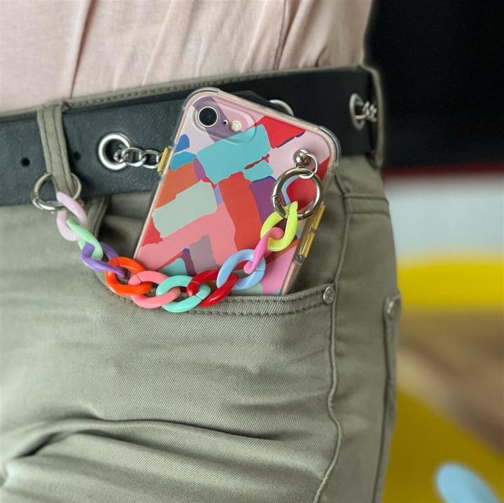 Produktbild Hurtel Color Chain Case Gel flexible elastische Hülle mit Kettenanhänger für Samsung Galaxy A22 5G mehrfarb (Samsung Galaxy A22 5G)