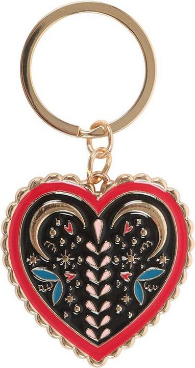 Actual product image Something Different Folk Heart Keyring