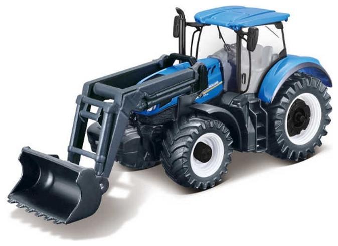 Produktbild Bburago 18/31612 New Holland T7.315 tractor Official metal 12cm blue and front loader