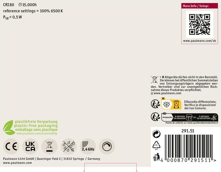 Image du produit Paulmann AGL Zigbee Filament Set de 3 pièces (E27, 11000 W, 1055 lm, 1 x, F)