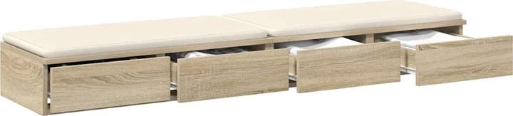 Produktbild VidaXL Bettkommode Sonoma Eiche 140x36,5x16,5 cm Holzwerkstoff