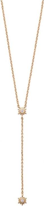 Produktbild Lara Vergoldete HALSKETTE - 40+2+3 - ZIRKONIA - SONNE (Messing vergoldet)