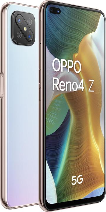 Actual product image OPPO Reno4 Z (128 GB, Dew White, 6.57", Dual SIM, 48 Mpx, 5G)