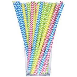 Arpex Shake-Papierstrohhalme 8mm gelb 10Stk (10x) (57390025)